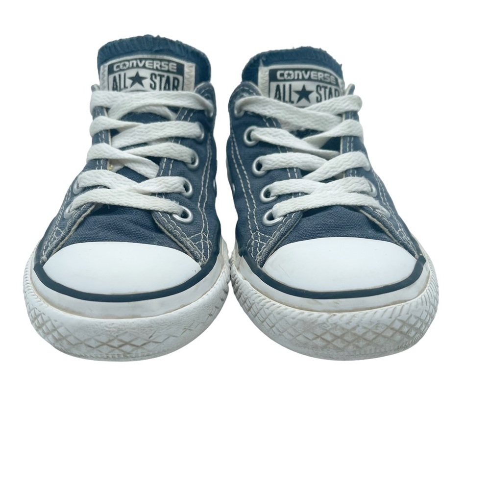 Converse All Star Low Top Sneakers Size Youth 11 Navy Canvas Lace Up - Picture 9 of 15